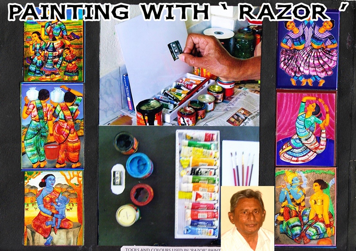 PAINTINGS WITH ‘RAZOR’  http://www.miraclesworldrecords.com/Gallery/Details/184